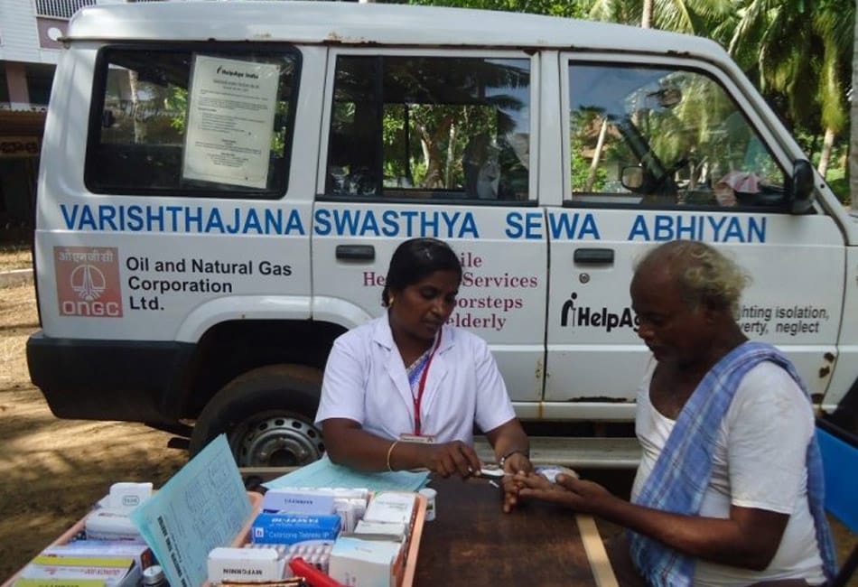 mobile healthcare to the disadvantaged and poor elderly